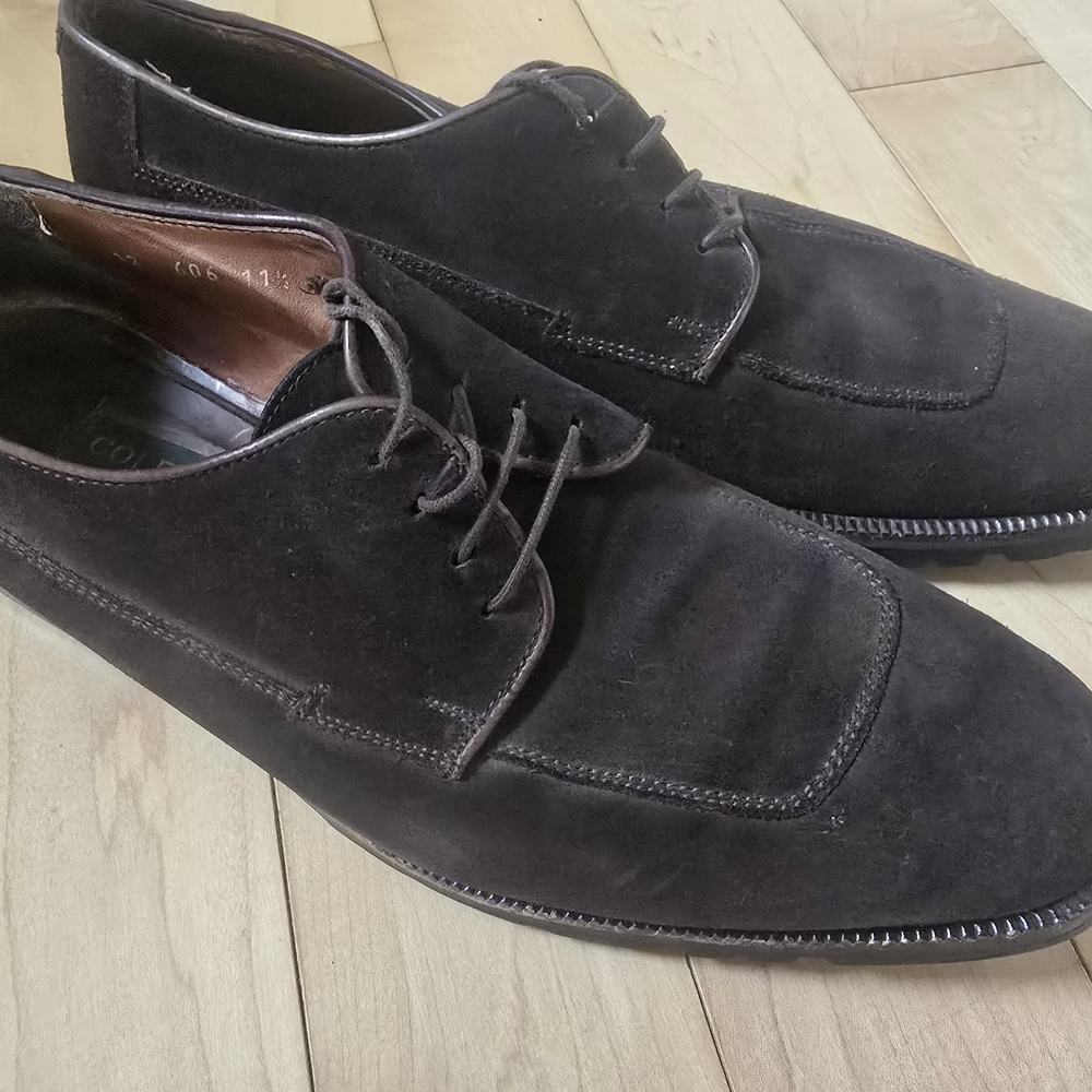 Cole Haan Men's Dark Brown Suede Oxfords